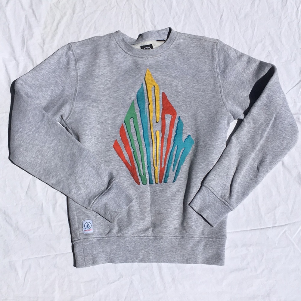 Volcom “Embrace the Strange” Grey Crewneck